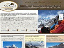 Tablet Screenshot of nepal-trekking.at