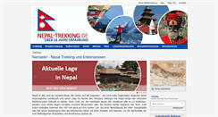 Desktop Screenshot of nepal-trekking.de